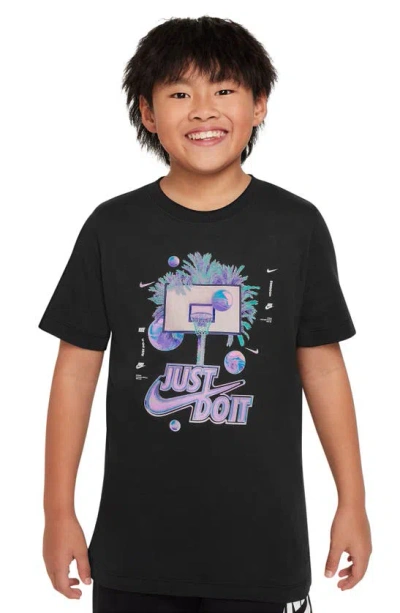 Nike Kids' Jdi Graphic T-shirt In Black
