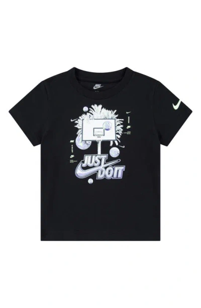 Nike Kids' Jdi Hoops Graphic T-shirt In Black