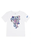 Nike Kids' Jdi Logo Graphic T-shirt In White