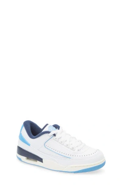 Nike Kids' Jordan 2/3 Sneaker In White/university Blue/navy