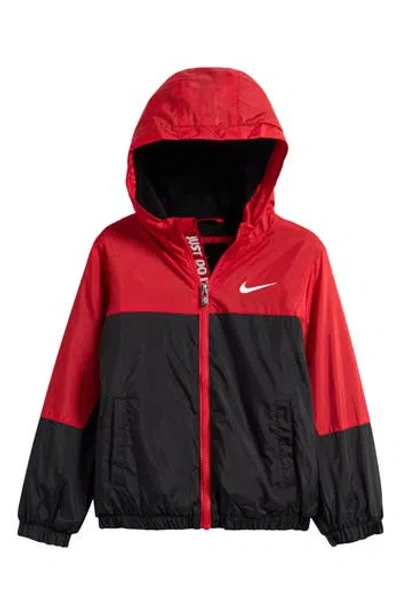 Nike Kids' Just Do It Fleece Lined Windrunner Jacket In Multi
