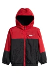 Nike Kids' Just Do It Fleece Lined Windrunner Jacket In Red