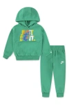 Nike Kids' Just Do It Hoodie & Joggers Set In Green