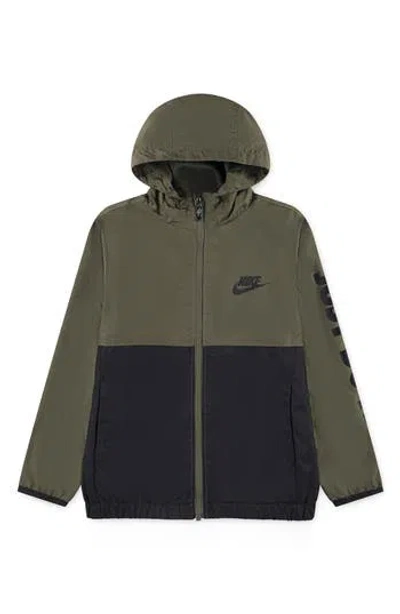 Nike Kids' Just Do It Windrunner Jacket In Green