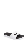 Nike Kids' Kawa Sport Slide In White/black
