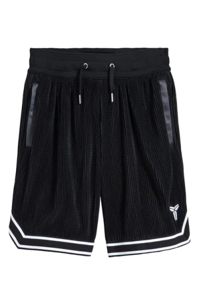 Nike Kids' Kobe Bryant Pleated Mesh Basketball Short In Black
