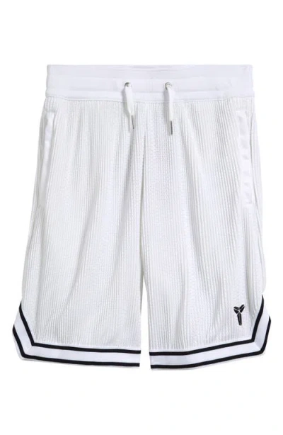 Nike Kids' Kobe Bryant Pleated Mesh Basketball Short In White