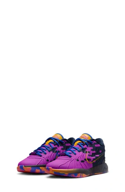 Nike Kids' Lebron Xxi Trainer In Violet/ Hyper Royal/ Obsidian