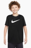 Nike Kids' Legend Dri-fit Graphic T-shirt In Black