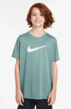 Nike Kids' Legend Dri-fit Graphic T-shirt In Gray