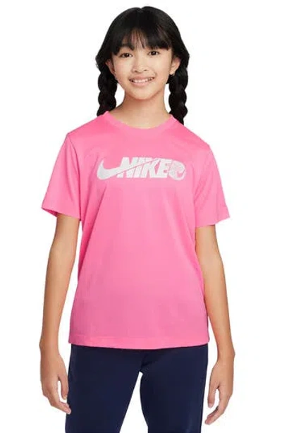 Nike Kids' Legend Dri-fit T-shirt In Sunset Pulse