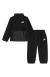Nike Kids' Lifestyle Essential Half Zip Sweatshirt & Joggers Set In Black
