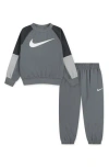 Nike Kids' Lifestyle Essentials Pullover & Joggers Set In Gray