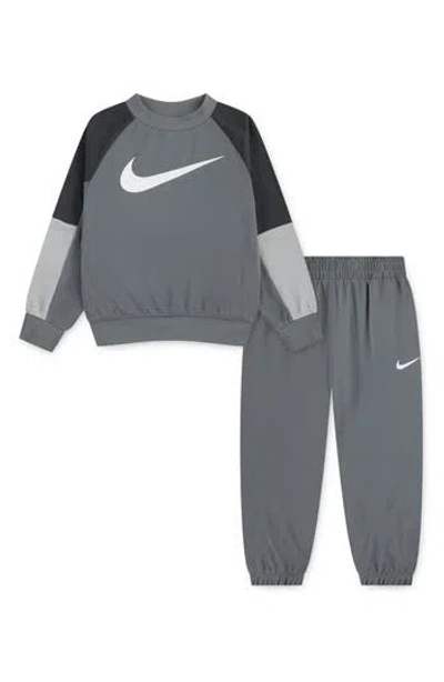 Nike Kids' Lifestyle Essentials Pullover & Joggers Set In Gray