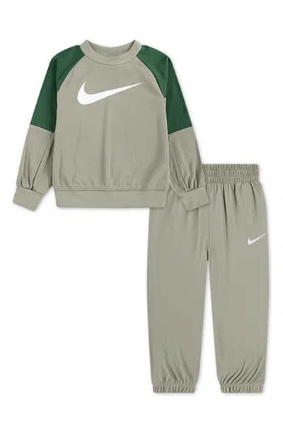 Nike Kids' Lifestyle Essentials Pullover & Joggers Set In Green