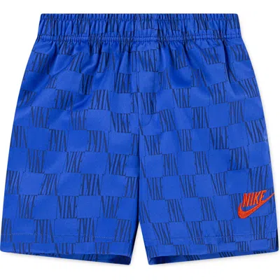 NIKE NIKE KIDS' LOGO CHECK ATHLETIC SHORTS