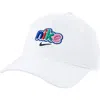 Nike Little Kids Cotton E1d1 Club Hat In White