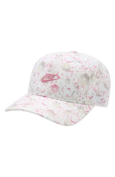 Nike Kids' Logo Embroidered Floral Baseball Cap In Multi