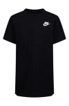 Nike Kids' Logo Embroidered T-shirt In Black