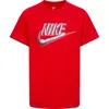 Nike Kids' Little Boys Metallic Futura Graphic T-shirt In Red
