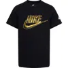 Nike Boys Preschool   Futura Metallic T-shirt In Black