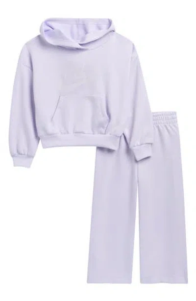 Nike Kids' Logo Hoodie & Pants 2-piece Set In Purple