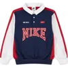 Nike Kids' Logo-jacquard Tape Cotton Blend Hoodie & Sweatpants Set In Blue