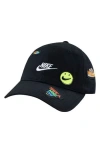 Nike Kids' Logo Toss Patch Club Baseball Cap In Black