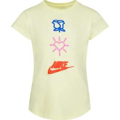 Nike Kids' Love Icon Stack T-shirt In Yellow