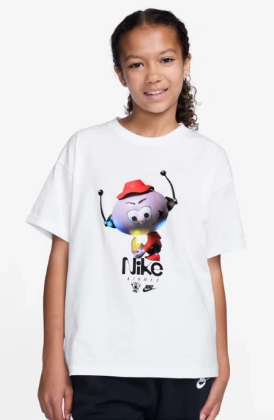 Nike Kids' Max90 Grail Graphic T-shirt In White
