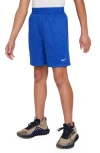 Nike Kids' Mesh Dri-fit Shorts In Game Royal/white