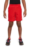 Nike Kids' Mesh Dri-fit Shorts In University Red/white