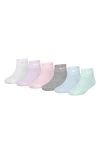 NIKE NIKE KIDS' METALLIC 6-PACK SWOOSH QUARTER SOCKS