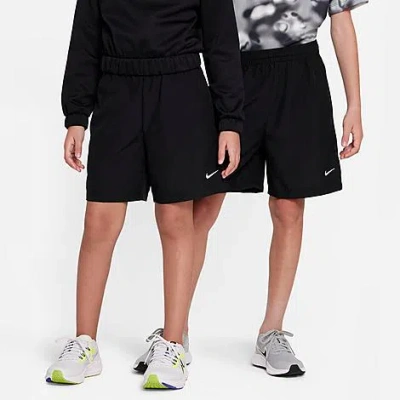 Nike Kids' Multi Dri-fit Training Shorts In Black/white