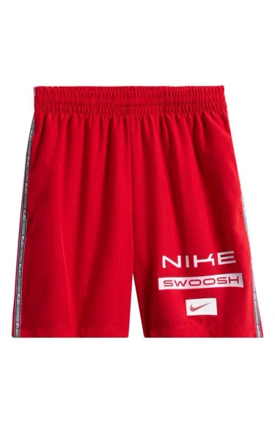 Nike Kids' Multi Dri-fit Woven Drawstring Shorts In Red