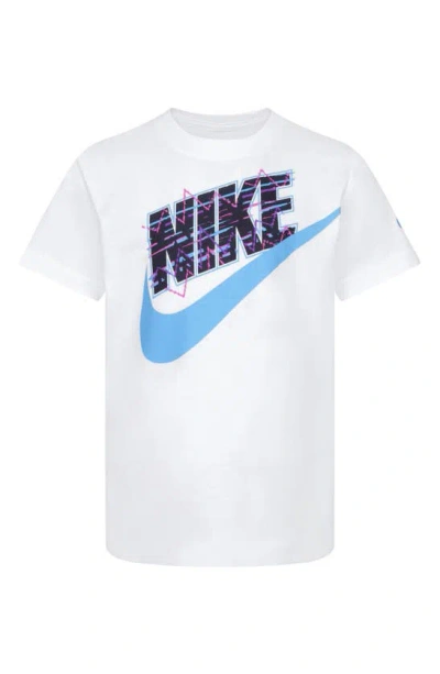 Nike Kids' New Wave Futura Graphic T-shirt In White