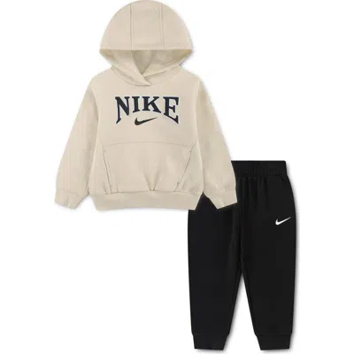 Nike Kids'  Hoodie And Sweatpants Set In Black