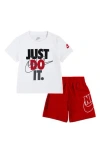Nike Kids'  Just Do It T-shirt & Shorts Set In Multi