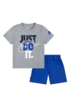 Nike Kids'  Just Do It T-shirt & Shorts Set In Game Royal