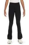 Nike Kids'  One Dri-fit Flare Leggings In Black