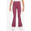 Nike Women's One Girls' Dri-fit Flared Leggings In Pink