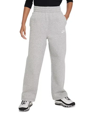 Nike Kids  Sportswear Club Fleece Fd2927-063 Sweatpant Gray Wide-leg Srt385