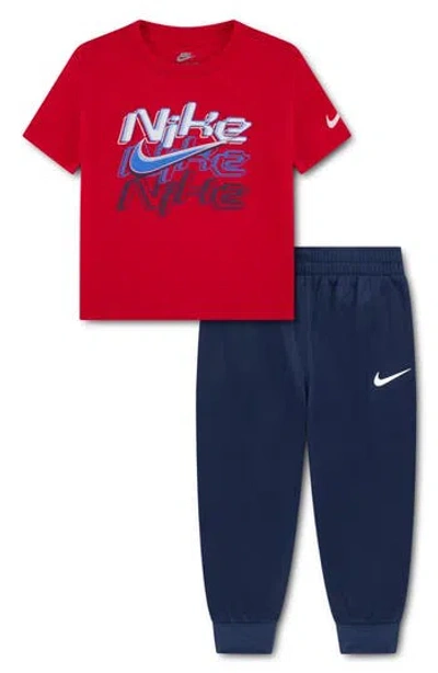 Nike Kids'  Tricot Jogger Set In Red