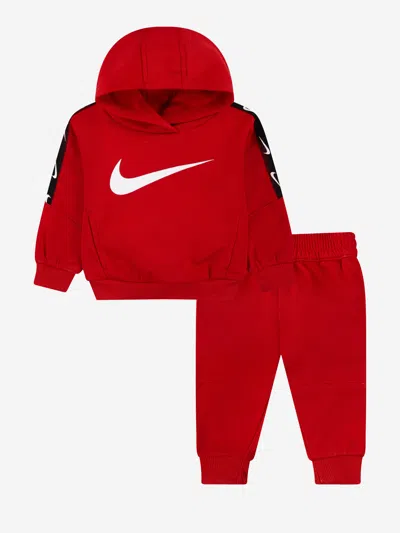 Nike Kids Nsw Club Poly Tracksuit In Red