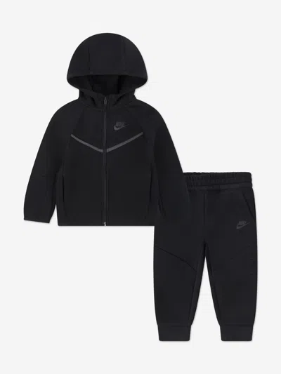 Nike Kids Nsw Tech Fleece Tracksuit In Black