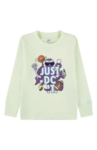 Nike Kids' Octo-sport Long Sleeve Graphic T-shirt In Green