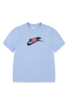 Nike Boys' On The Move Basic Short Sleeve Tee - Little Kid In Blue