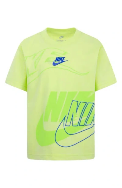 Nike Kids' Toddler & Little Boys "on The Move" Logo Crewneck T-shirt In  Lt Lemon Twist