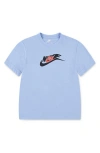Nike Boys' On The Move Basic Short Sleeve Tee - Little Kid In Psychic Blue