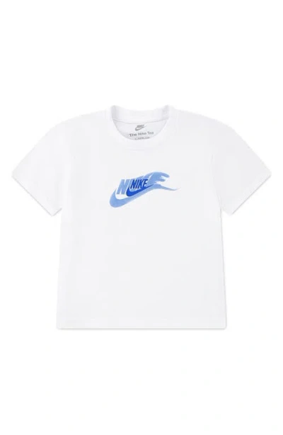 Nike Kids' On The Move Graphic T-shirt In White